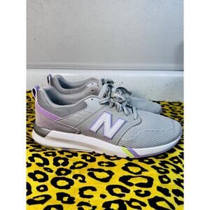 New Balance WS009SG1 Women's Athletic Sneakers Gray Violet Lime Size 9.5 US